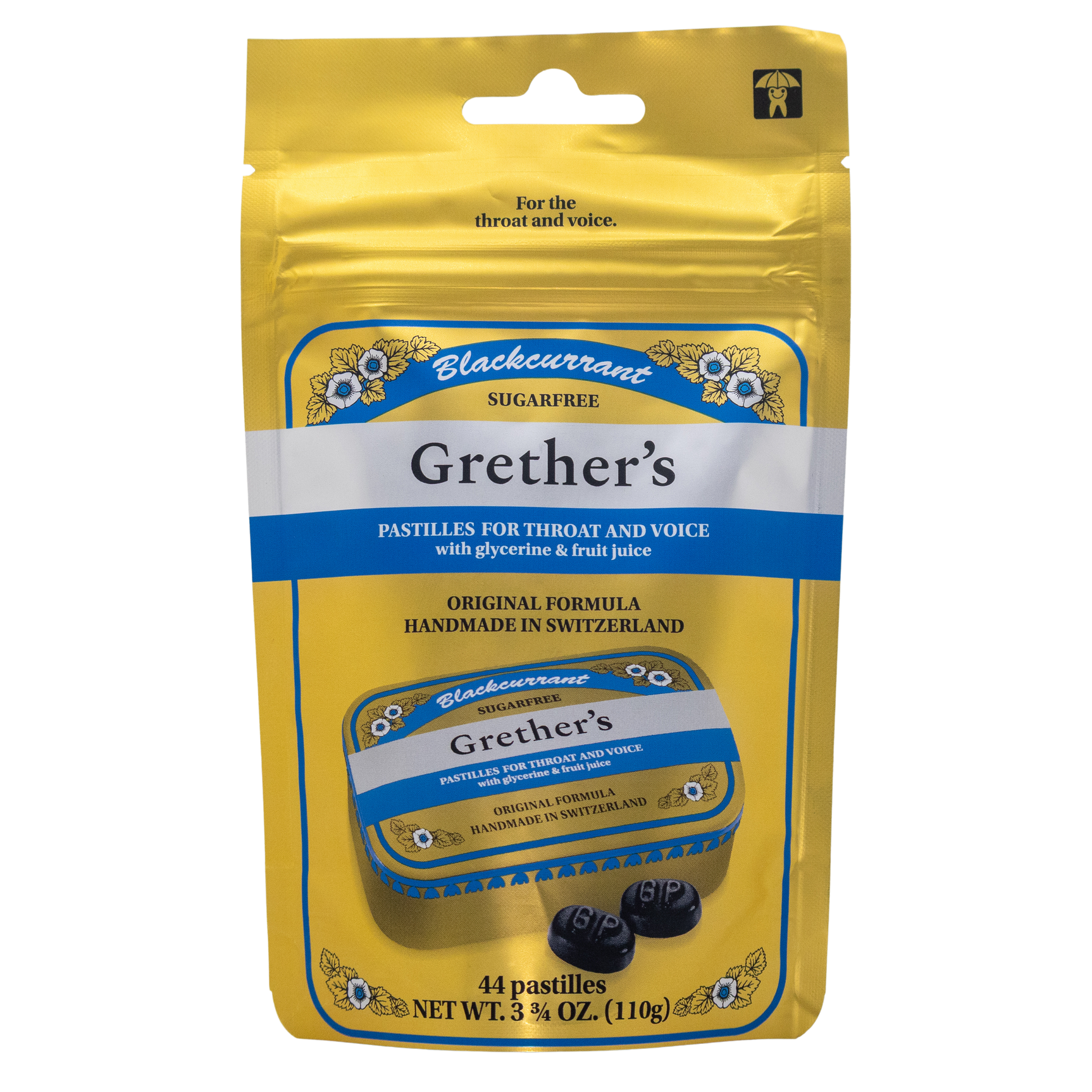 Grether's Pastilles Sugarfree Blackcurrant : 2.1 OZ - Image 2