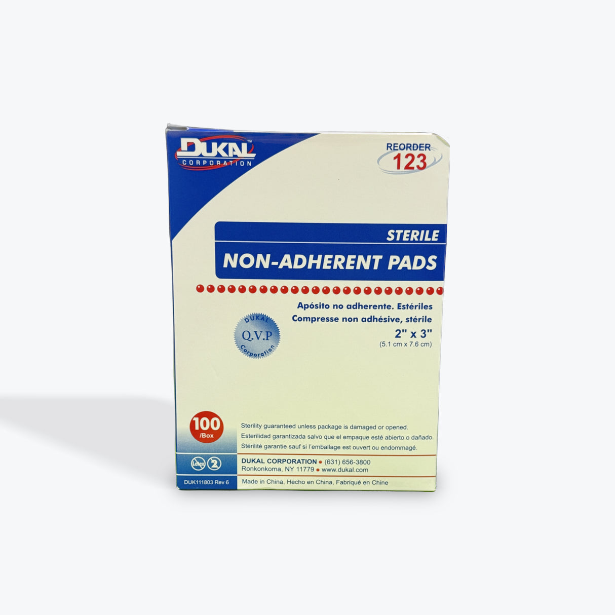 Dukal Sterile Non-Adherent Pads 2” x 3”