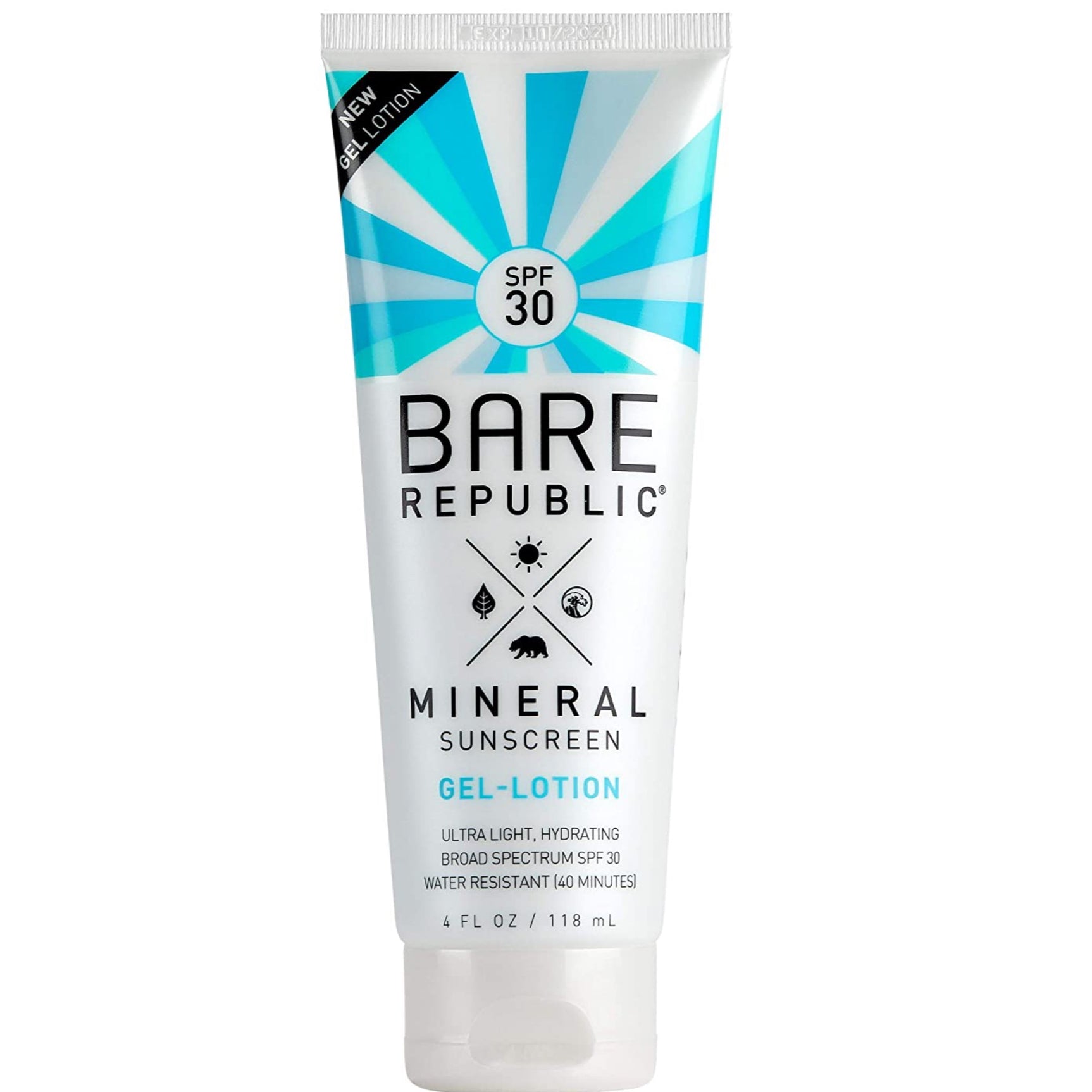 Bare republic mineral sunscreen face gel lotion