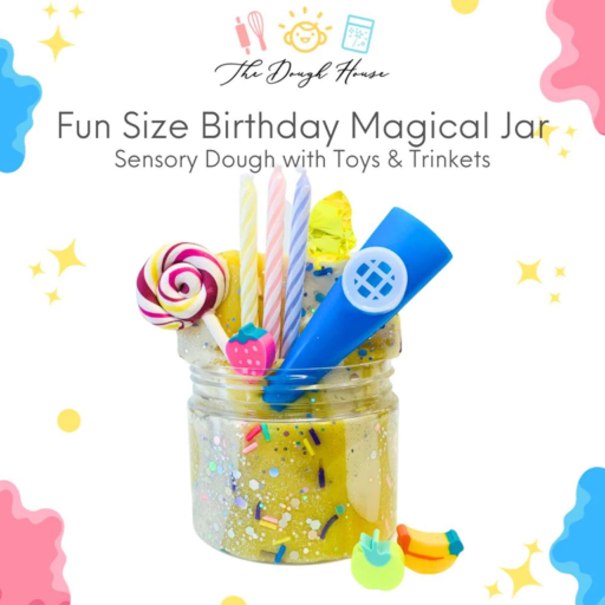 Sensory Dough Fun Size Magical Jar - Zoo