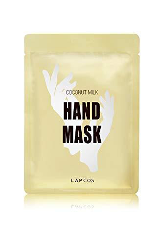 Lapcos Hand Mask - Moisturizing Spa Treatment with Coconut Milk & Ceramides - Repair Dry Skin, Fight Signs of Aging, Smooth Wrinkles