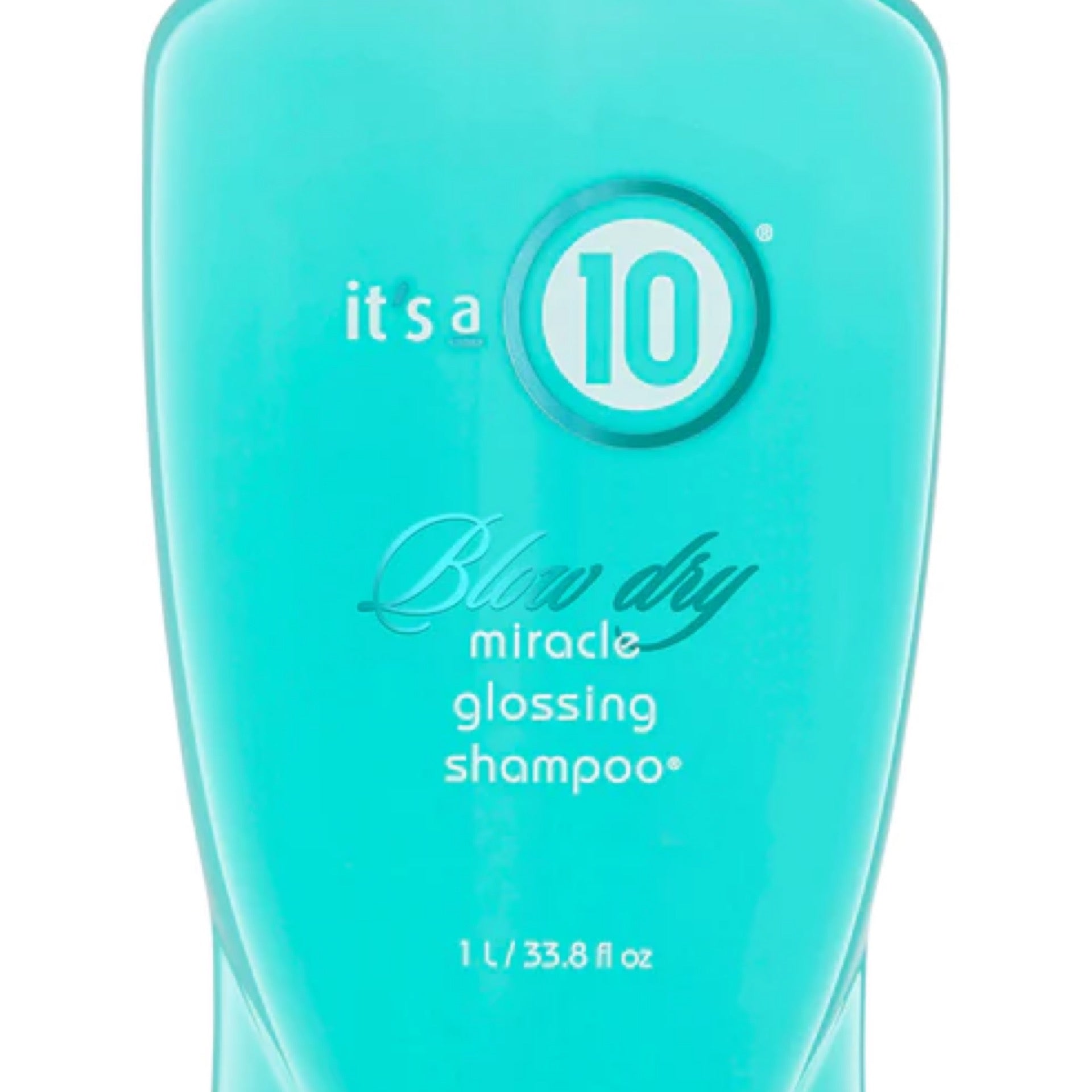It’s a 10 blowdry miracle glossing shampoo