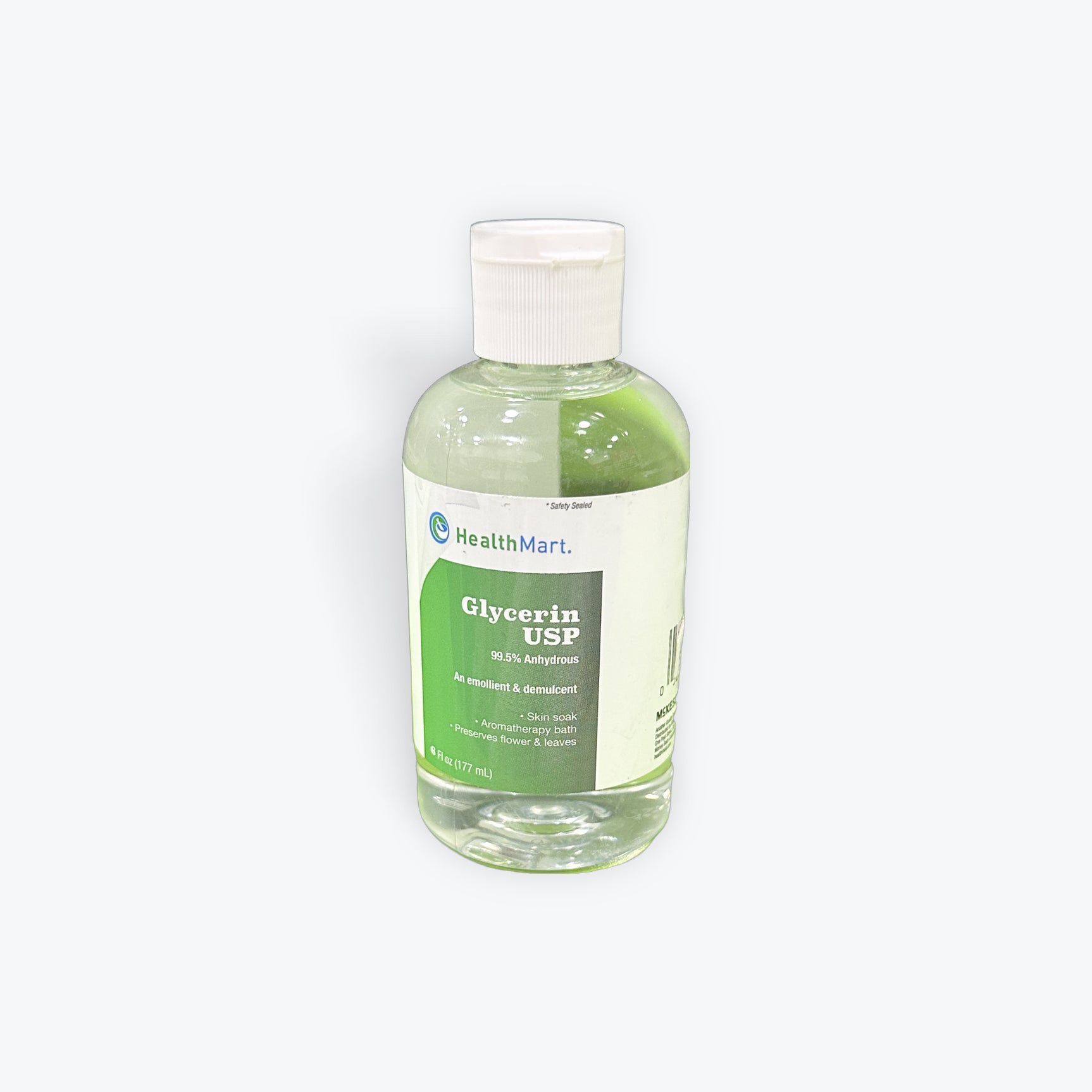 Health Mart Glycerin USP 99.5% (Anhydrous) Liquid 6 oz