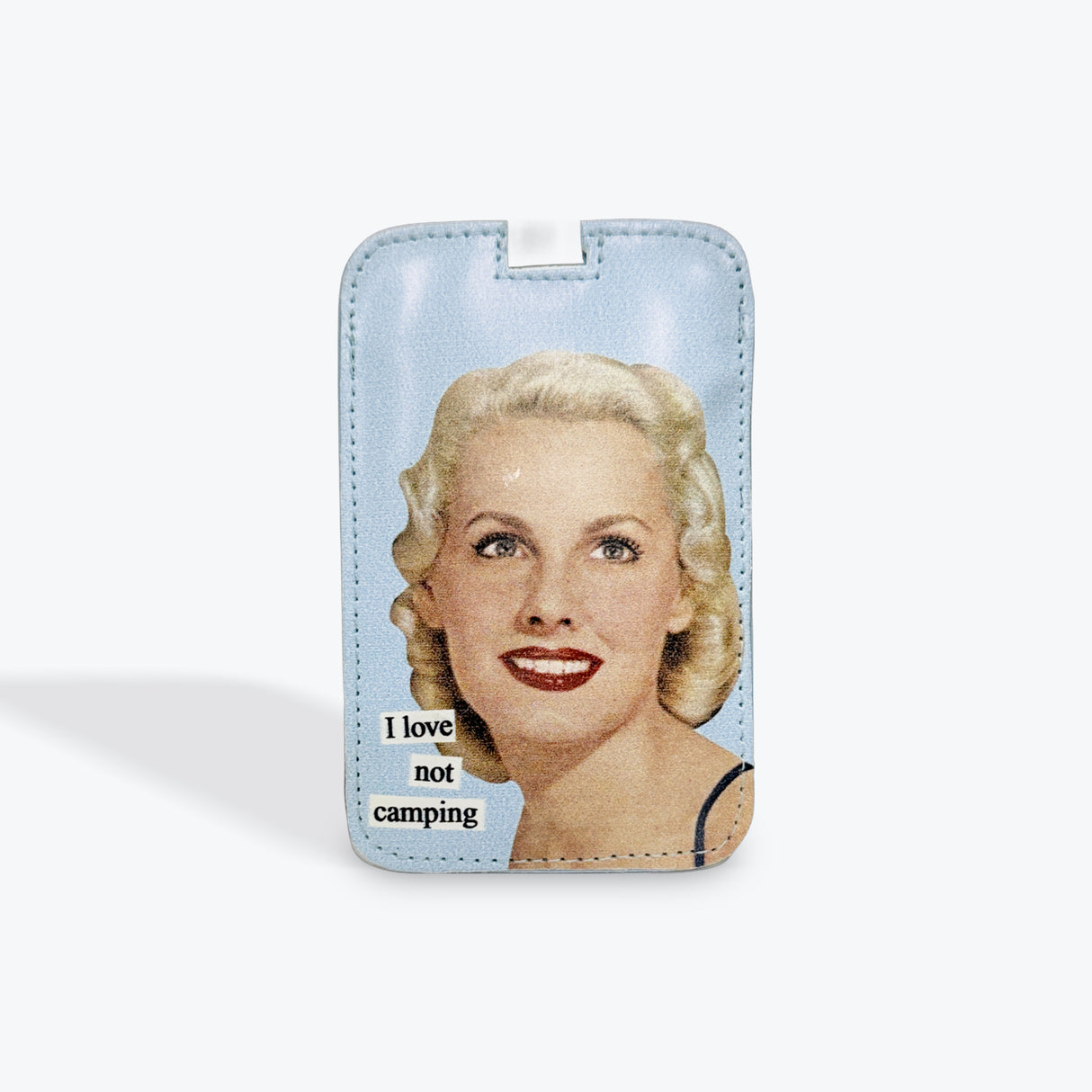 Anne Taintor “I love not camping” Classic Luggage Tag