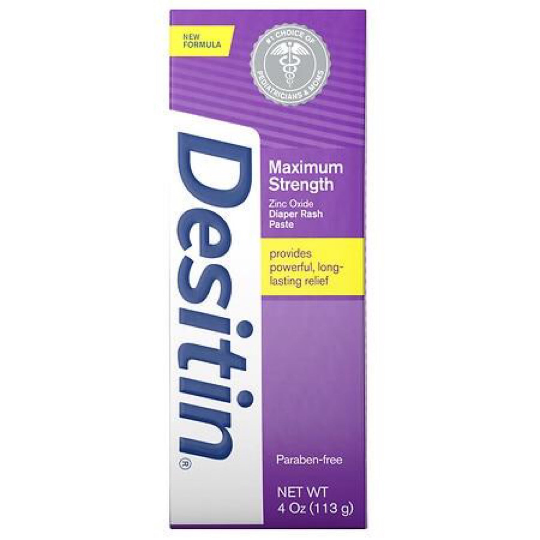 Pasta Desitin de máxima fuerza para la dermatitis del pañal