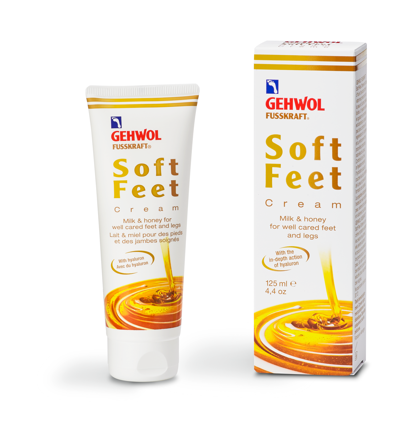 Soft Feet Cream, 4.4 Oz/125 Ml Moisturizing, Leaves Silky Soft Skin