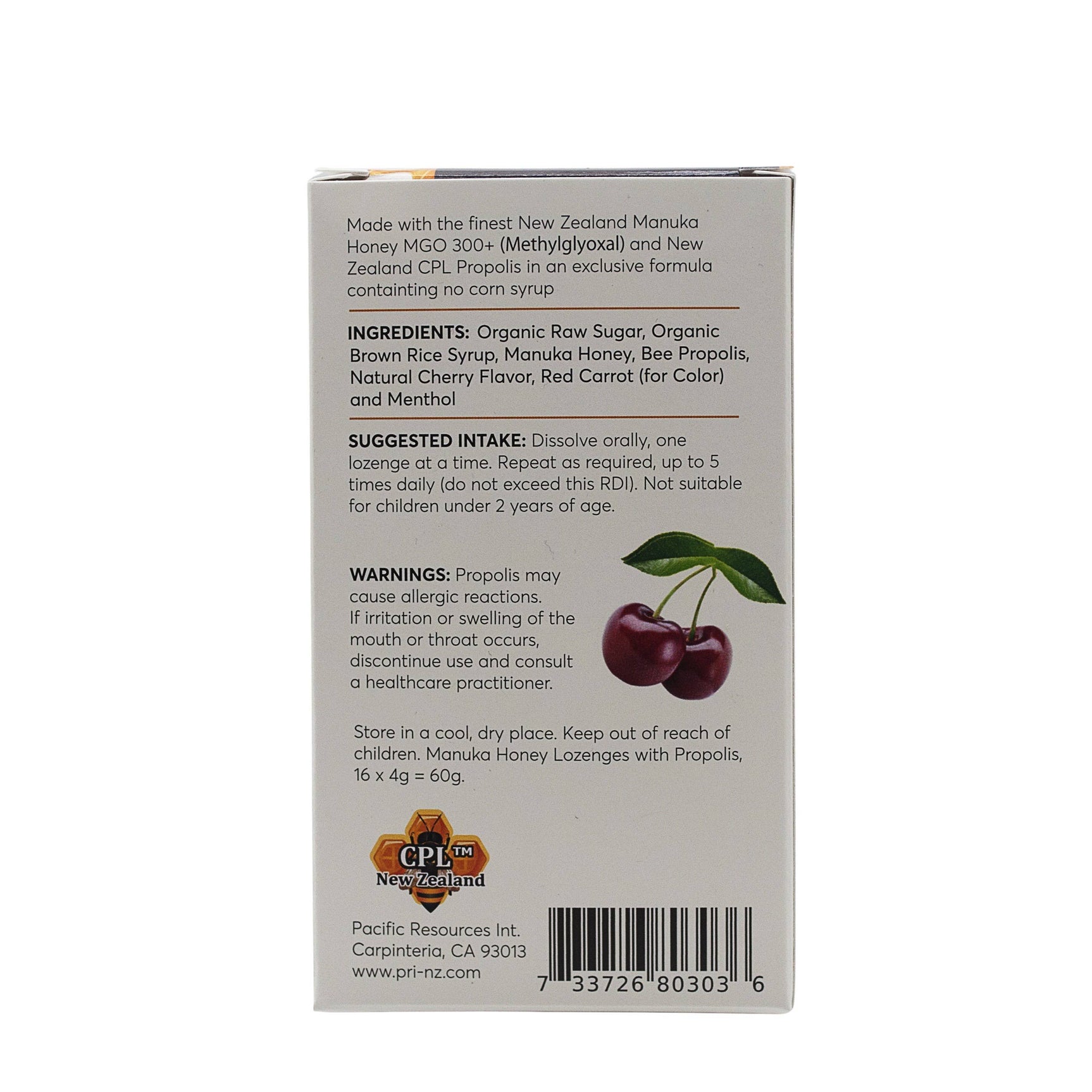 Manuka Health Manuka Honey Propolis Lozenges, Cherry - Image 2