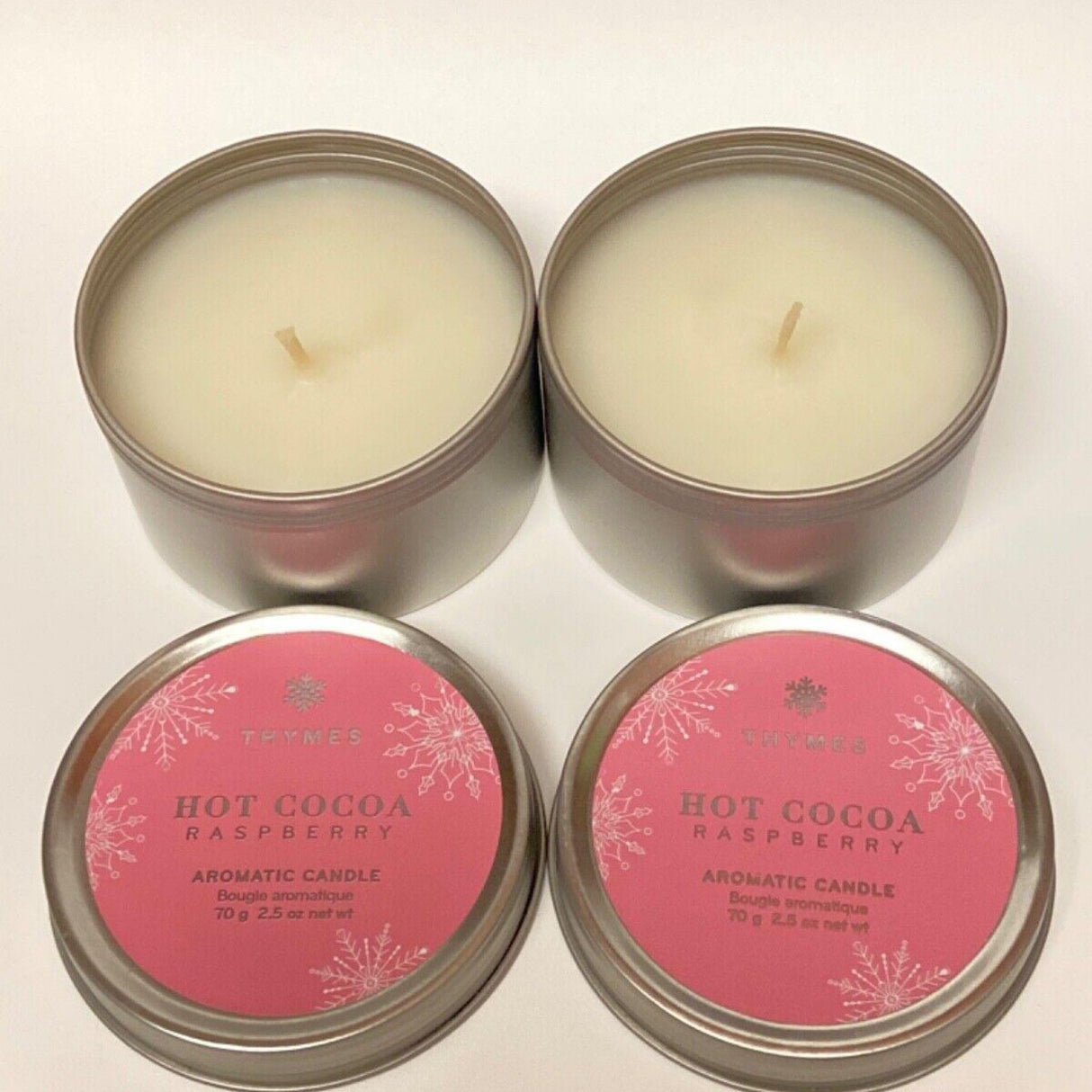 Thymes Hot Cocoa Raspberry Travel Tin