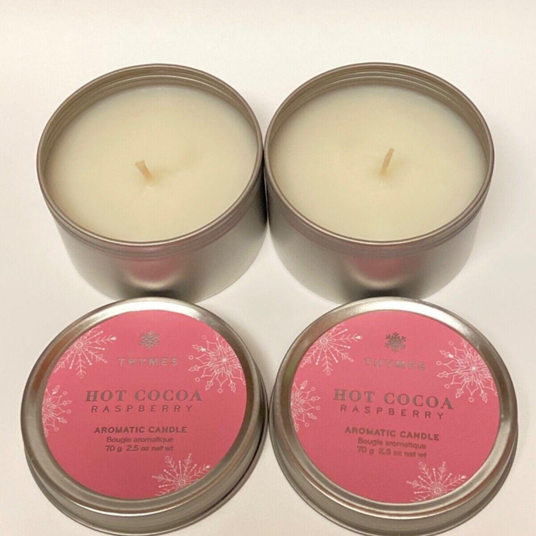 Thymes Hot Cocoa Raspberry Travel Tin