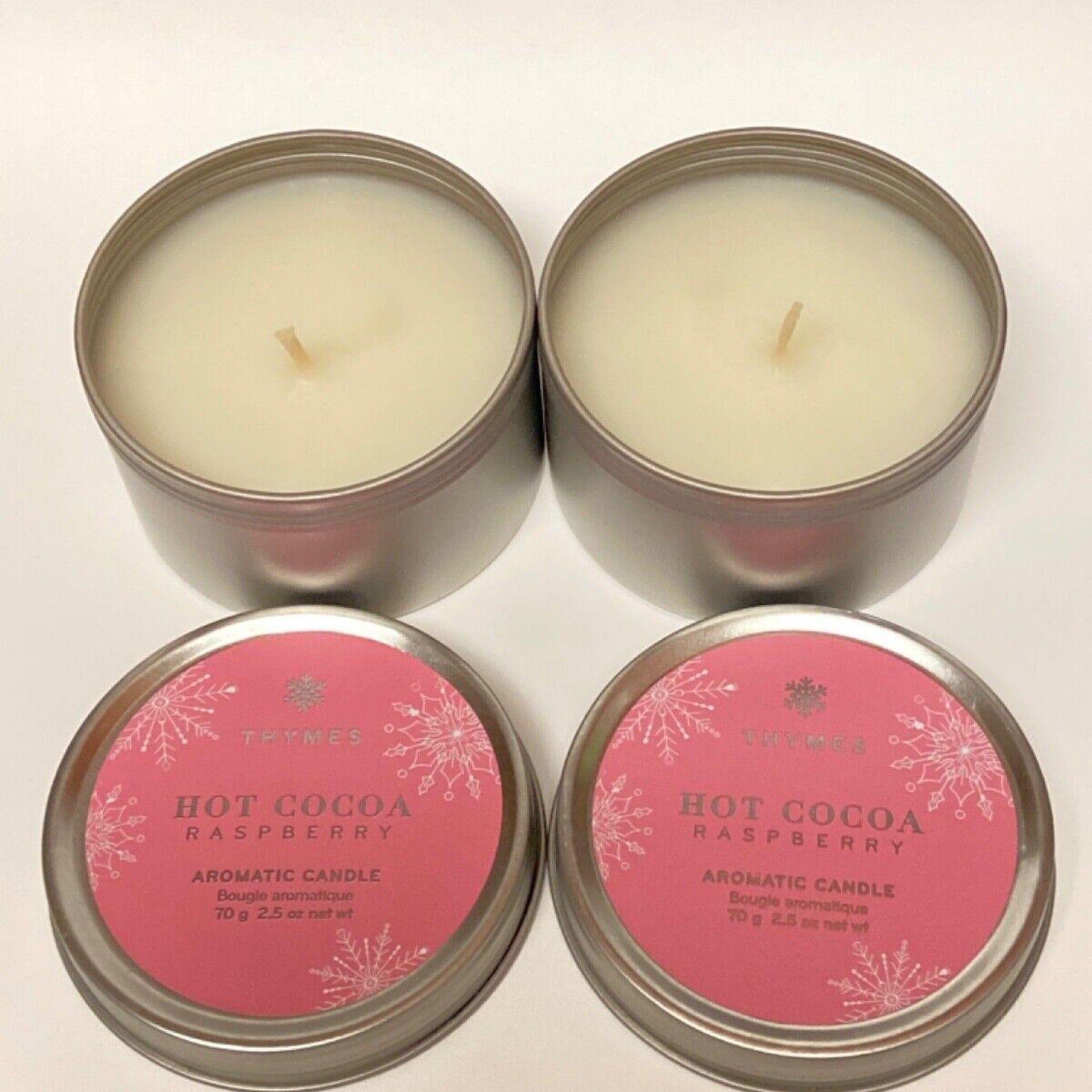 Thymes Hot Cocoa Raspberry Travel Tin