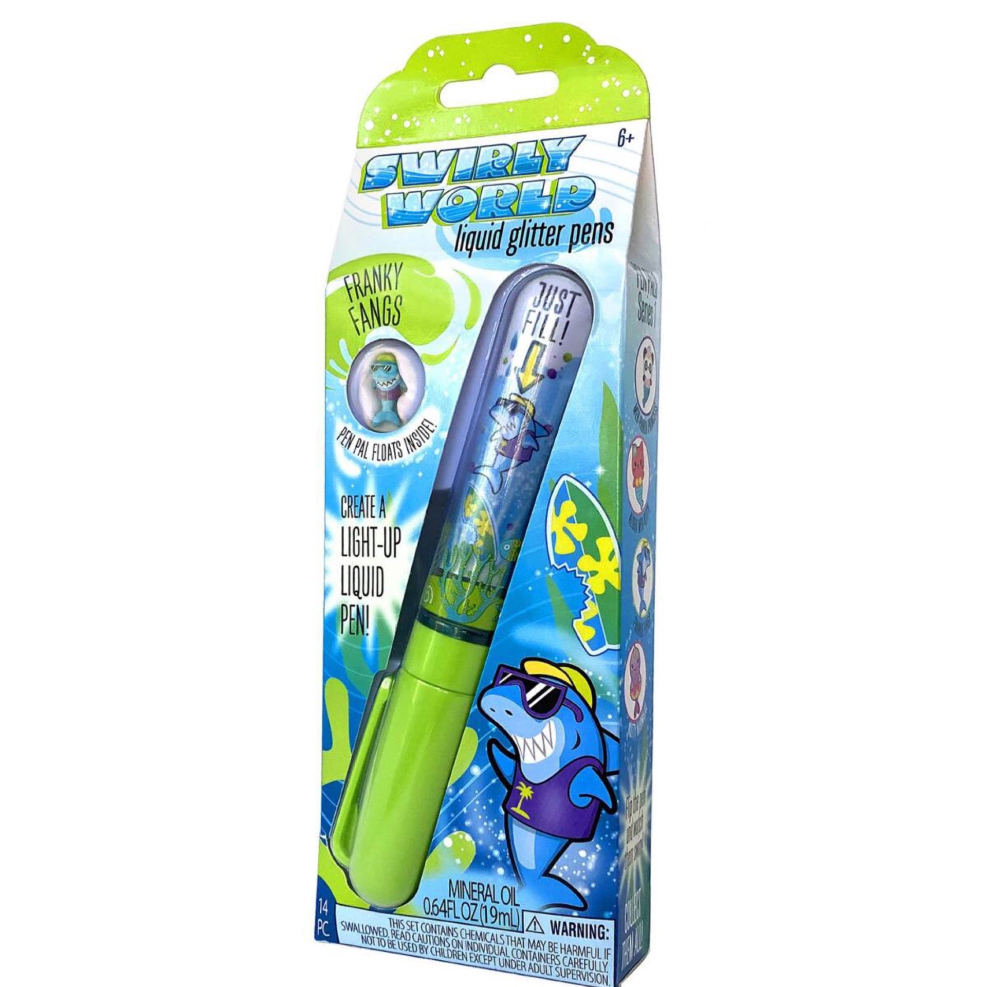 Bright Stripes Swirly World DIY Liquid Wand Pen Activity Kit-Franky Fangs