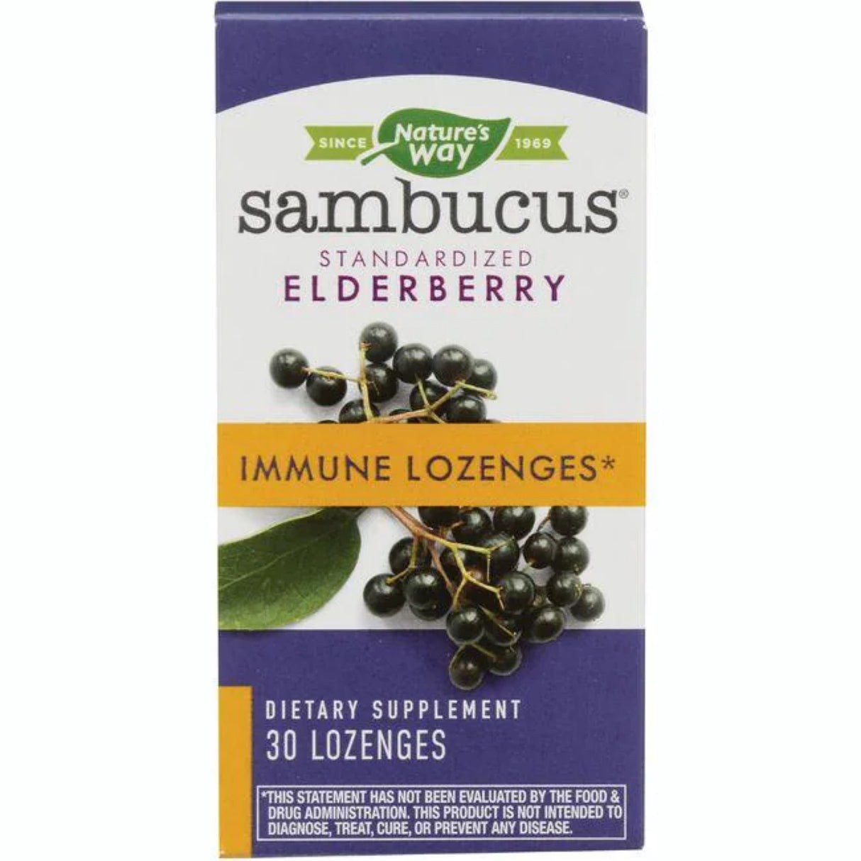 Sambucus standardized elderberry immune lozenges