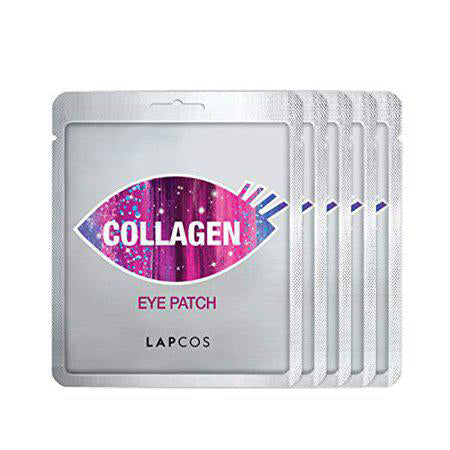 LAPCOS Collagen Eye Mask Under Eye Patches to Firm and Smooth The Delicate Eye Area for Puffy Tired Skin 5 count