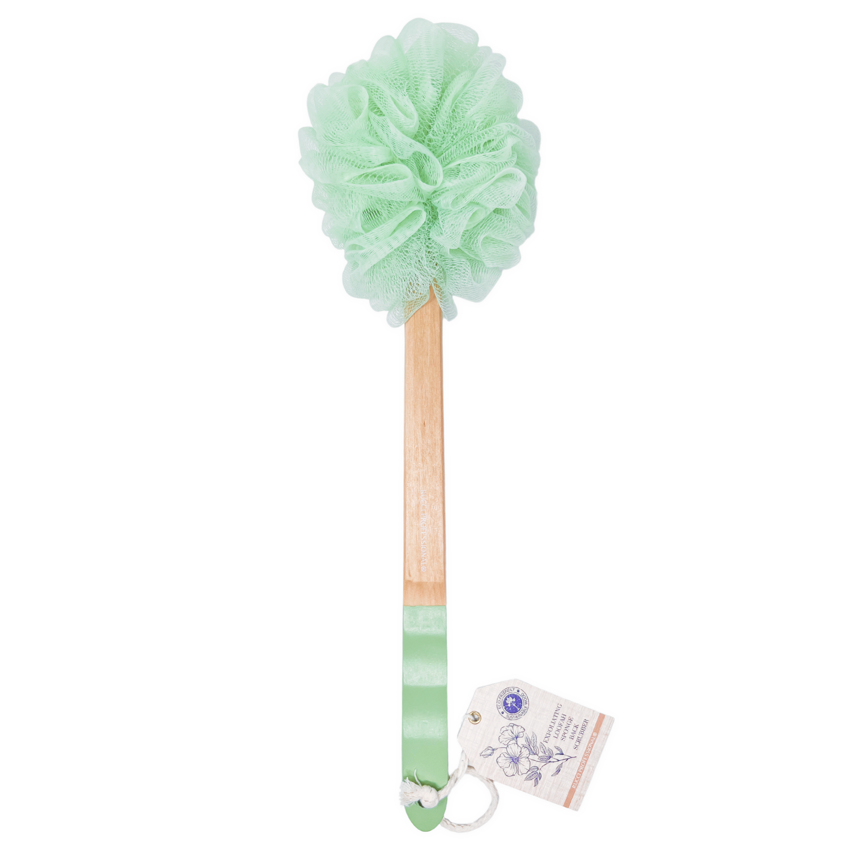 SP109 Loofah Back Brush: Green