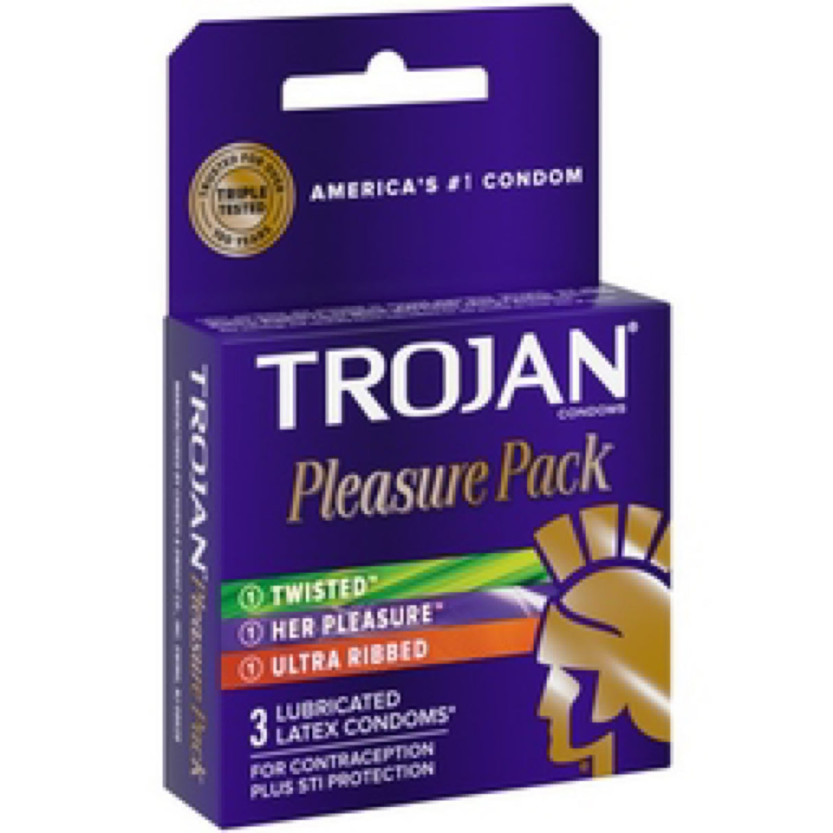 Trojan Pleasure Pack Includes: Twisted Sensations Ultra Ribbed