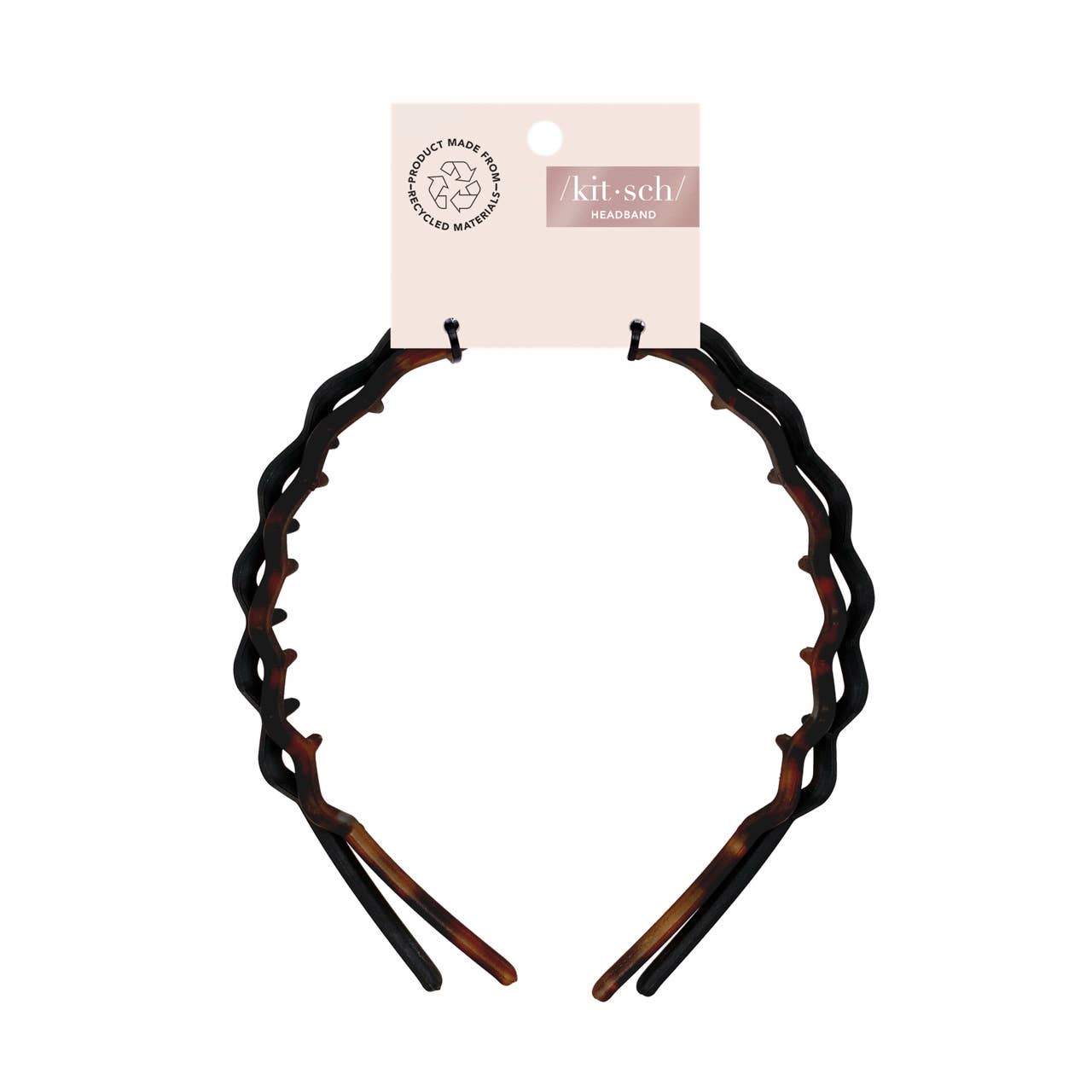 Zig Zag Headband 2pc - Black & Tort - Image 3