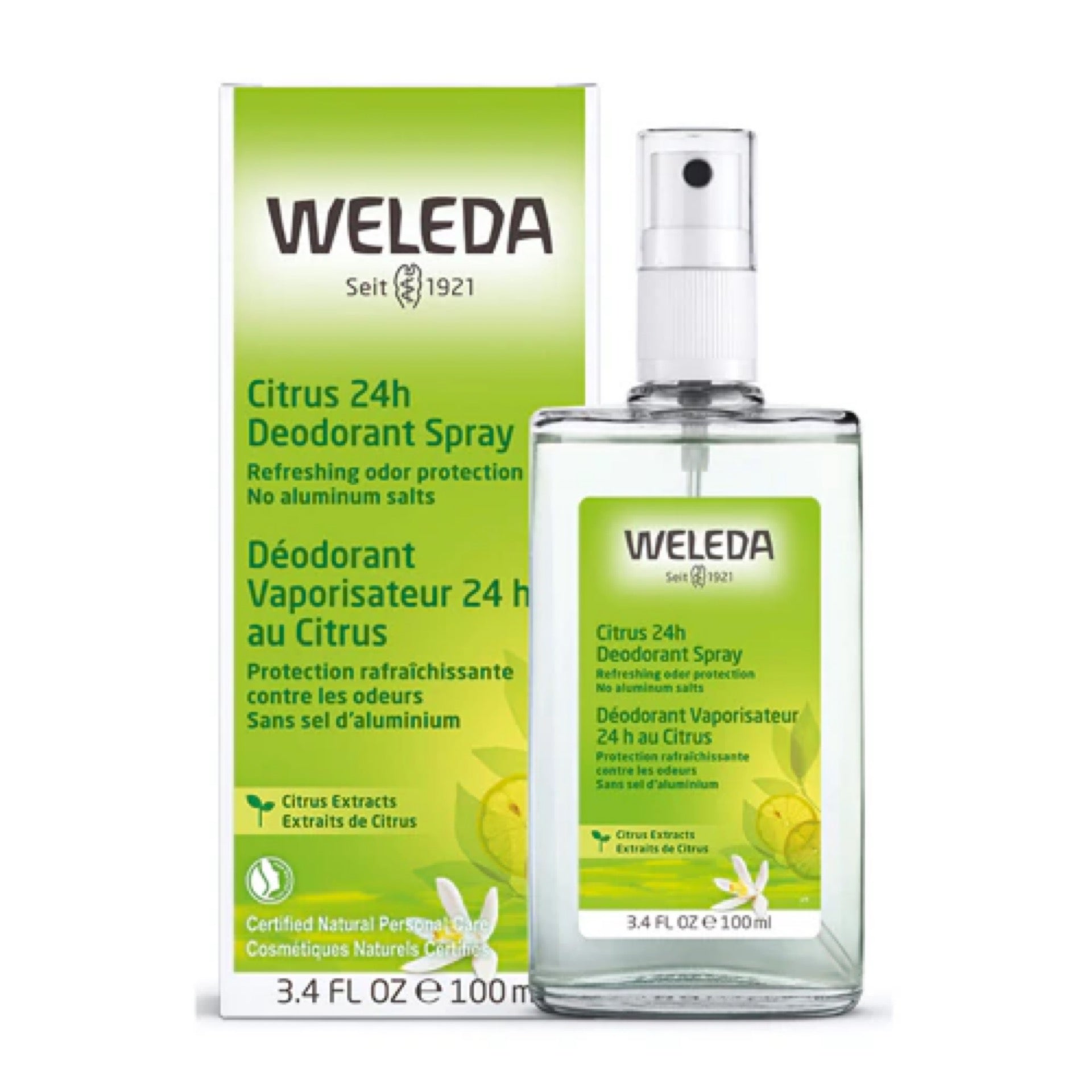 Weleda Aluminum-Free Spray Deodorant, Citrus
