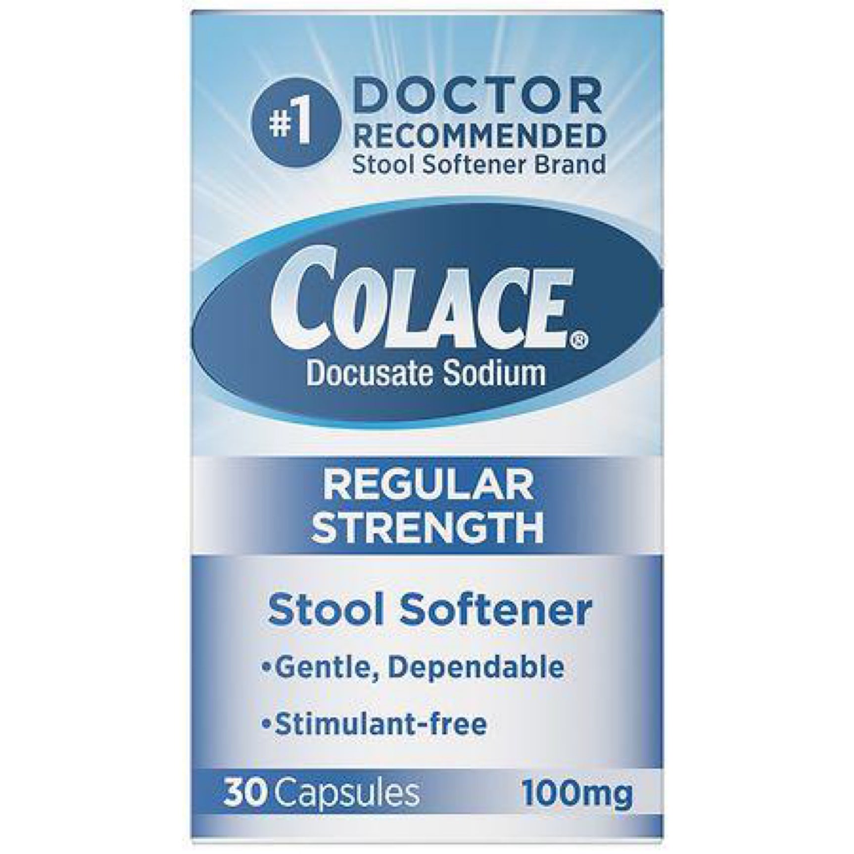 Colace Regular Strength Stool Softener Capsules