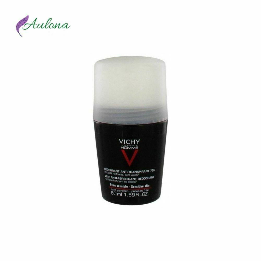 Vichy Homme 72 Hour Roll-On Deodorant for Sensitive Skin 50 ml