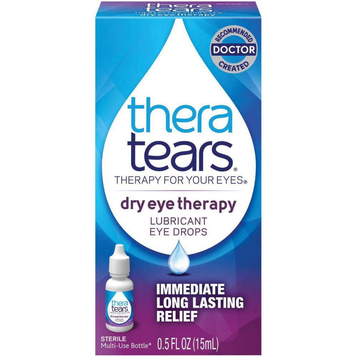 Theratears Dry Eye Therapy Lubricating Eye Drops for Dry Eyes oz