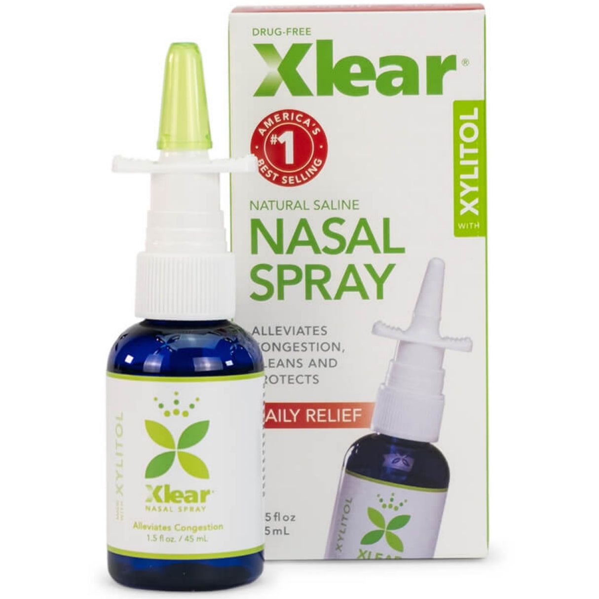 Xlear natural saline nasal spray with Xylitol