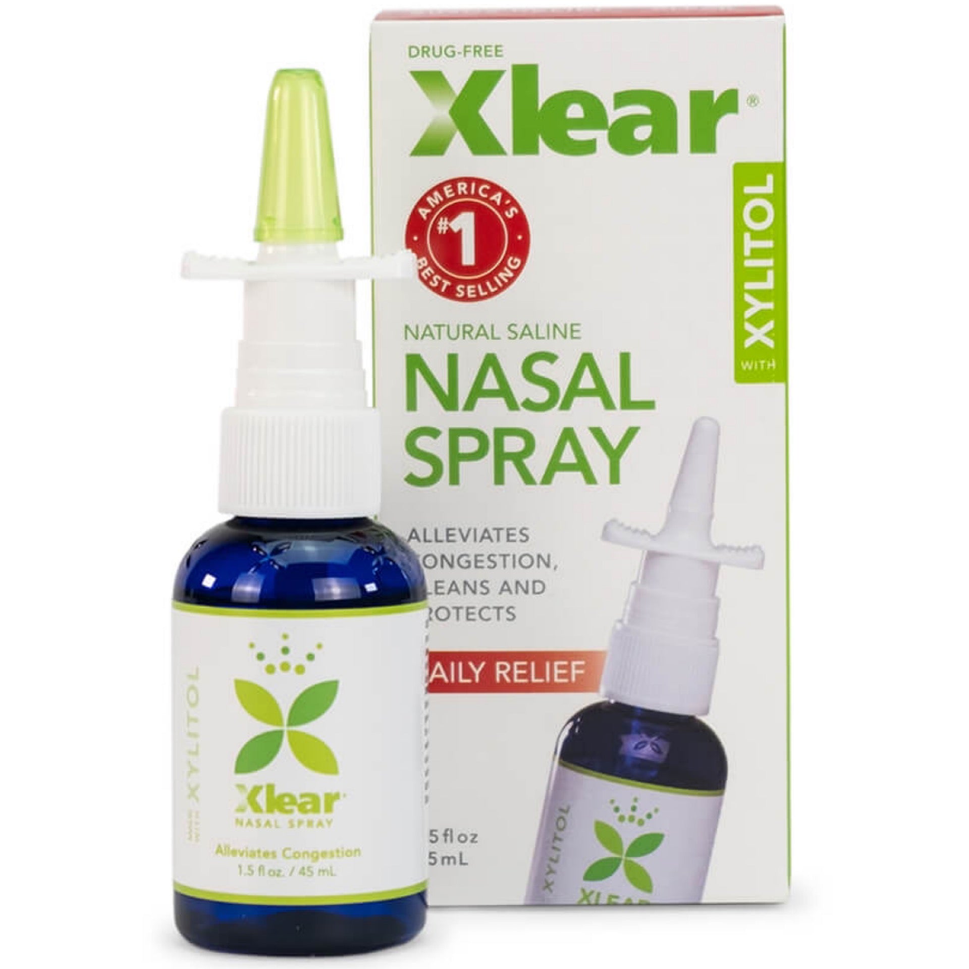 Xlear natural saline nasal spray with Xylitol