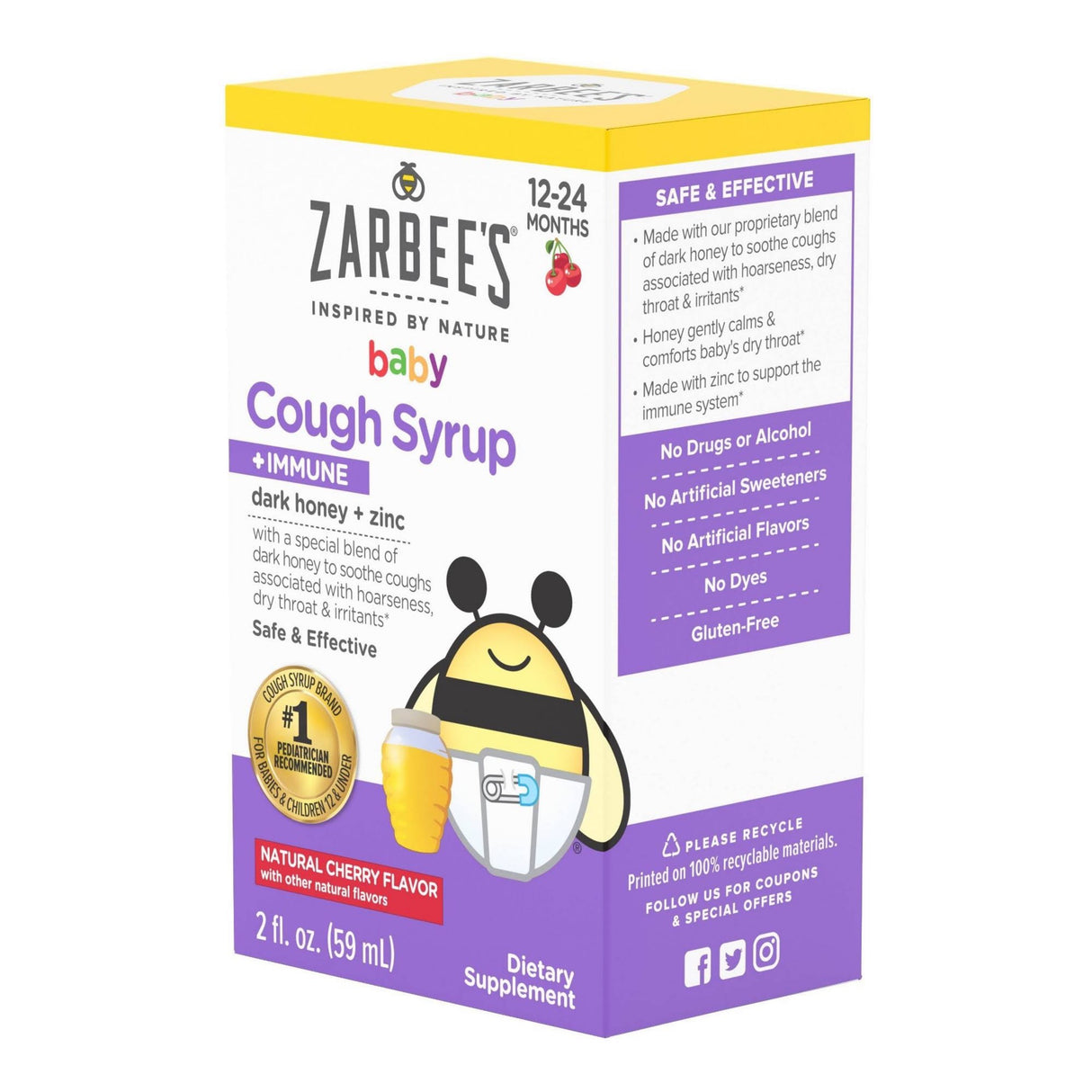 Zarbees baby cough syrup