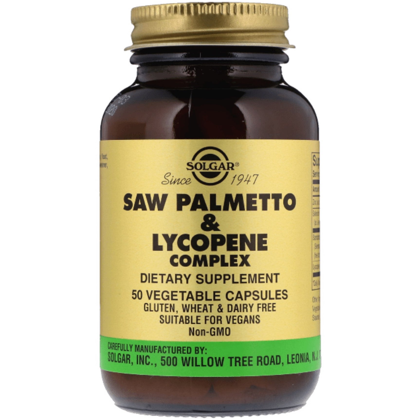 Solgar Saw Palmetto & Lycopene Complex 50 vegetable capsules