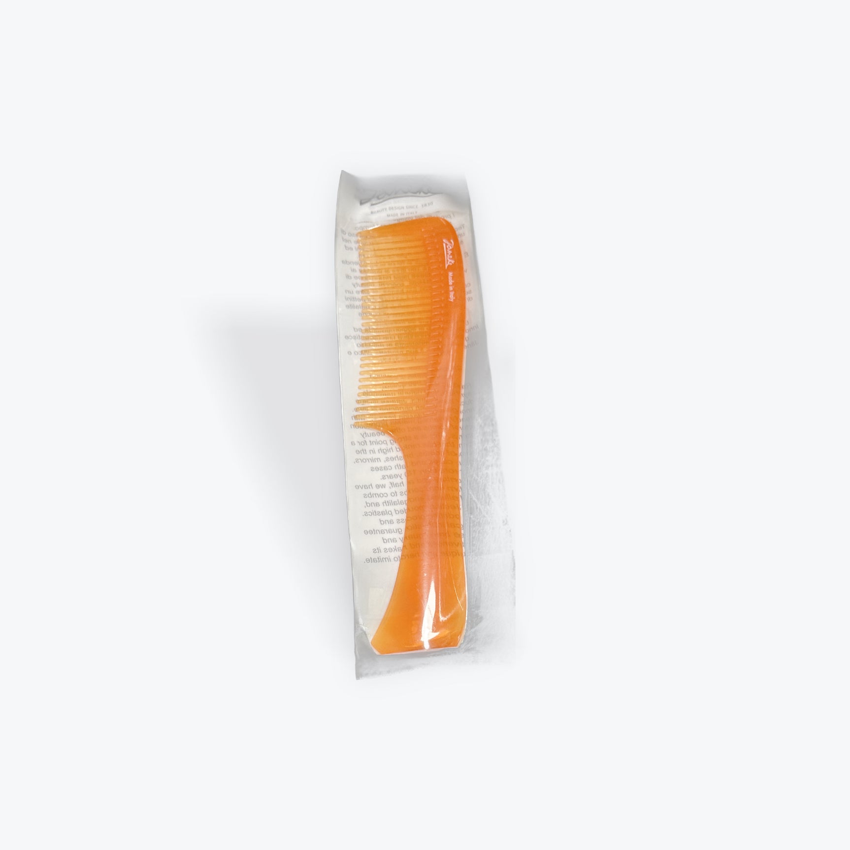 Janeke Long Orange Comb with Handle