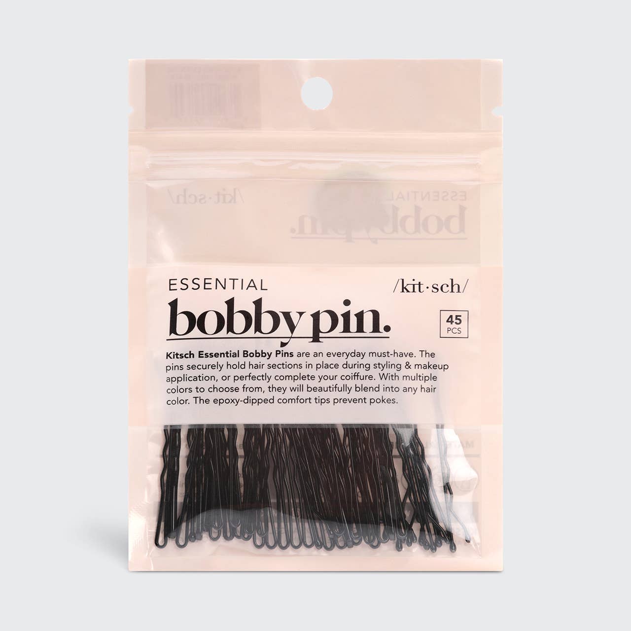 Essential Bobby Pins 45pc - Black - Image 5