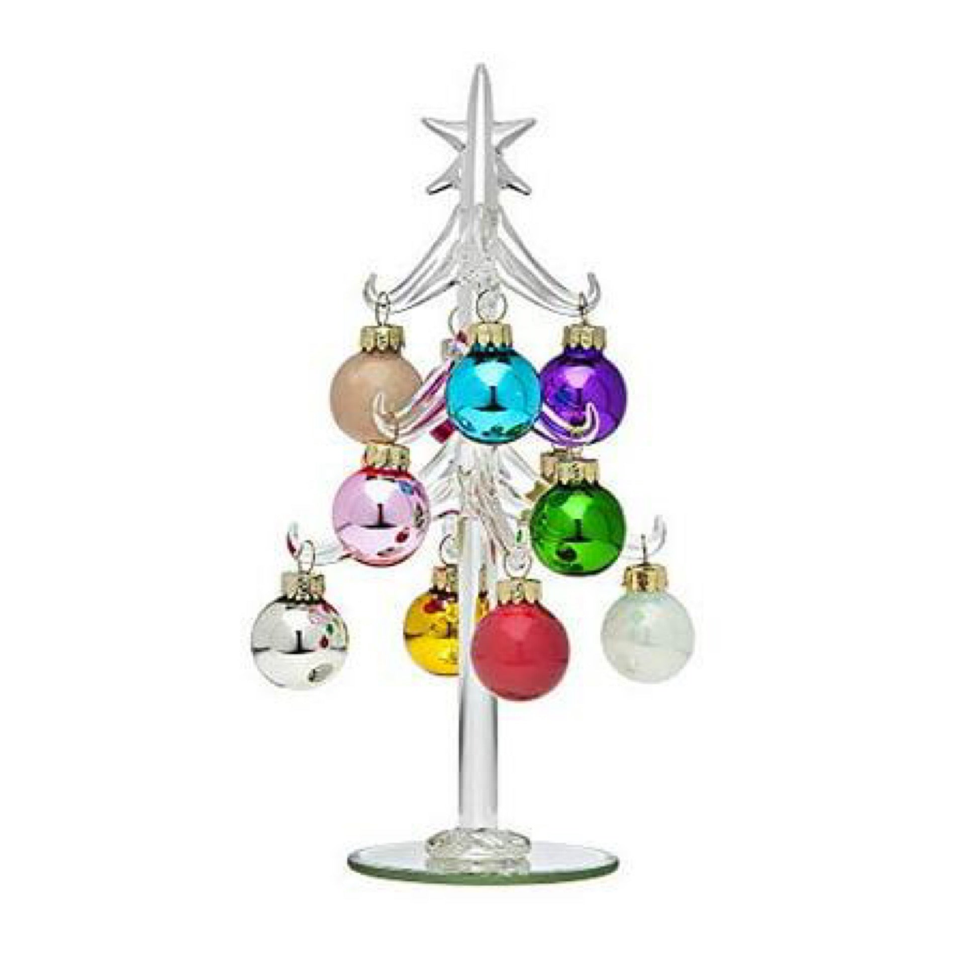 Holiday Christmas Tree with 12 Ornaments Decoration