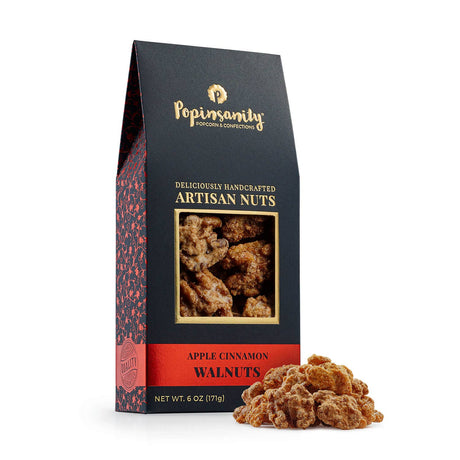 Apple Cinnamon Walnuts | Gourmet Candied Nuts Gift | 6oz Box