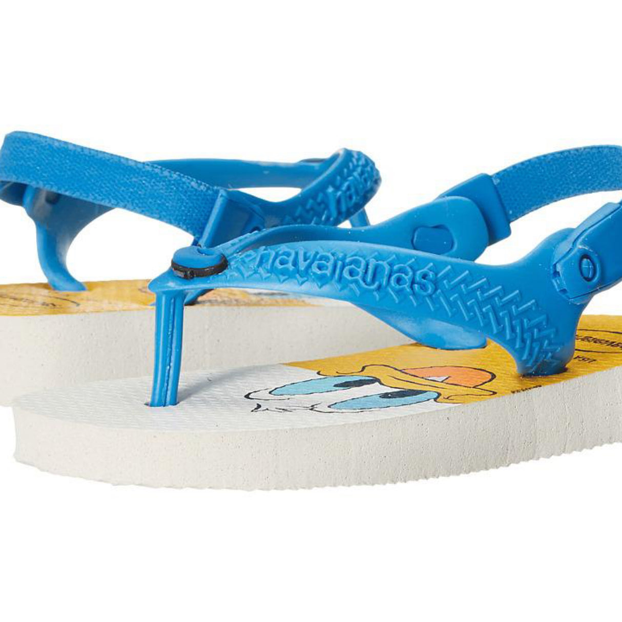 Havaianas Baby Disney Classics Sandal Flip Flop with Backstrap (Toddler), White/Blue