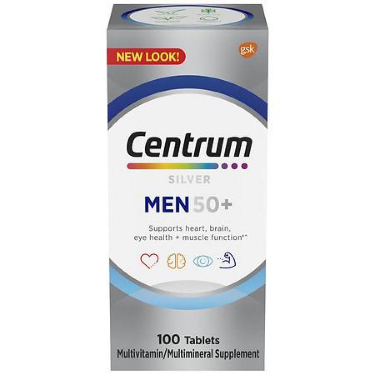 Centrum Silver Men 50 Plus Multivitamin Supplement Tablets