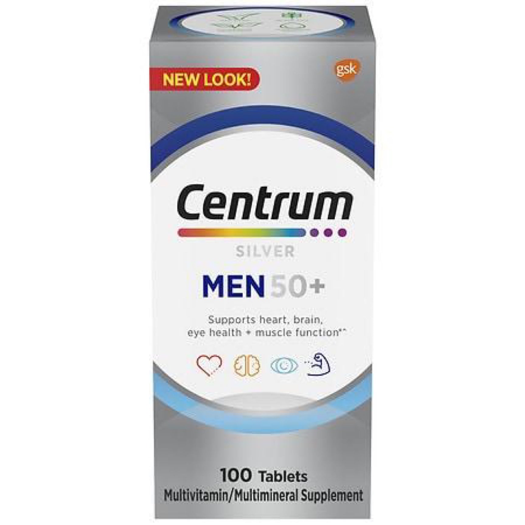 Centrum Silver Men 50 Plus Multivitamin Supplement Tablets