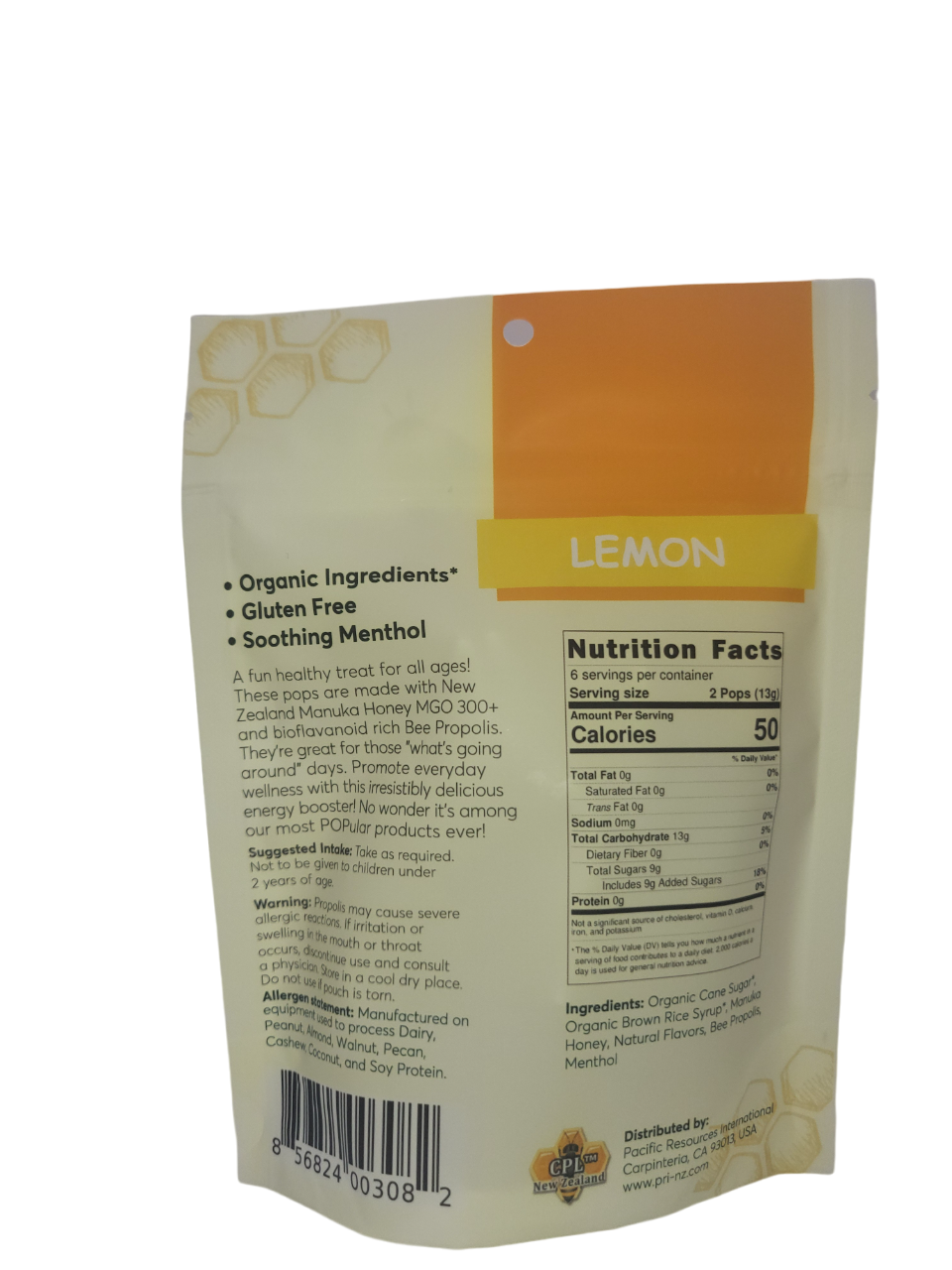 Manuka Health Manuka Honey & Lemon Lollipops - 2.73OZ - Image 2