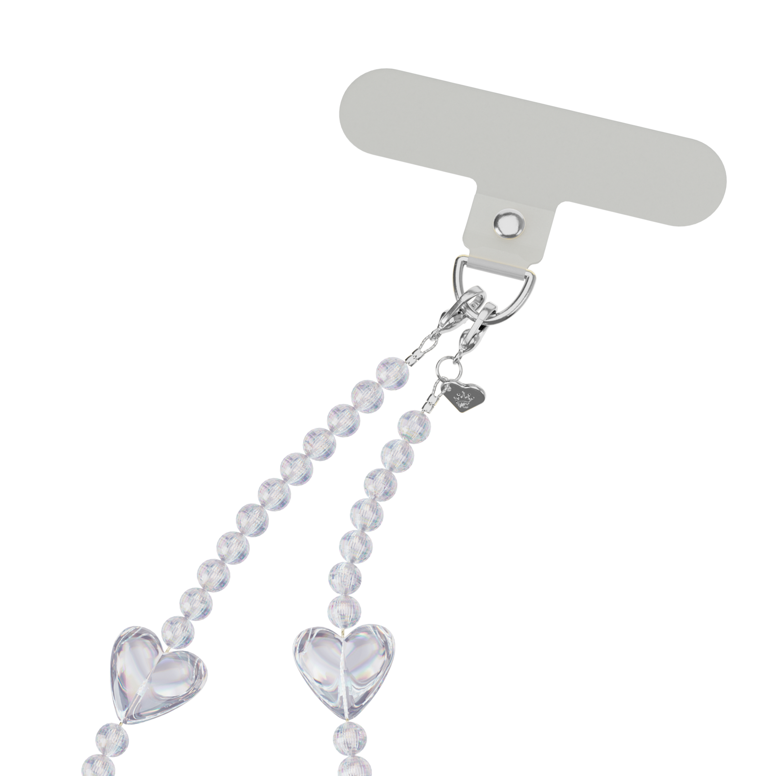 Holo Heart Phone Charm