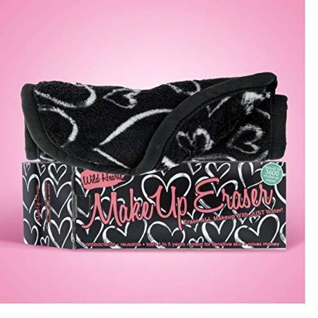 The Original makeup Eraser Chemical Free Makeup Removing Cleansing Cloth Re Moves Makeup with Water, Wild Hearts