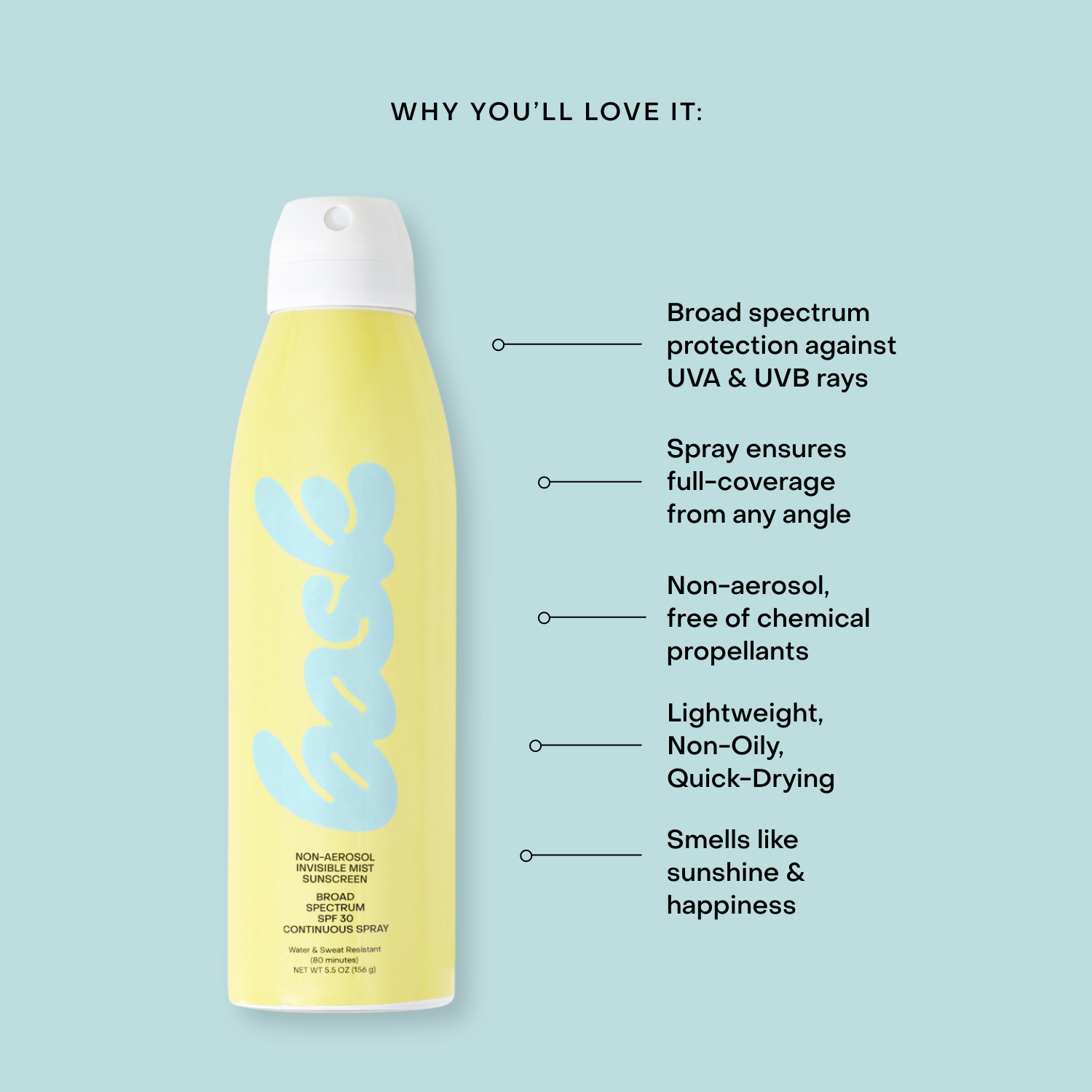 Bask SPF 30 Non-Aerosol Spray Sunscreen - Image 5