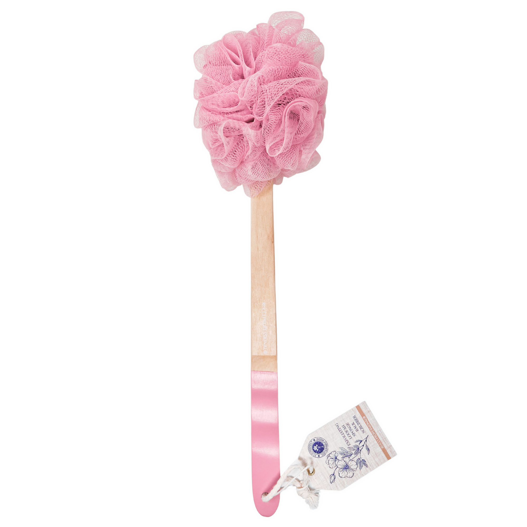 SP109 Loofah Back Brush: Pink
