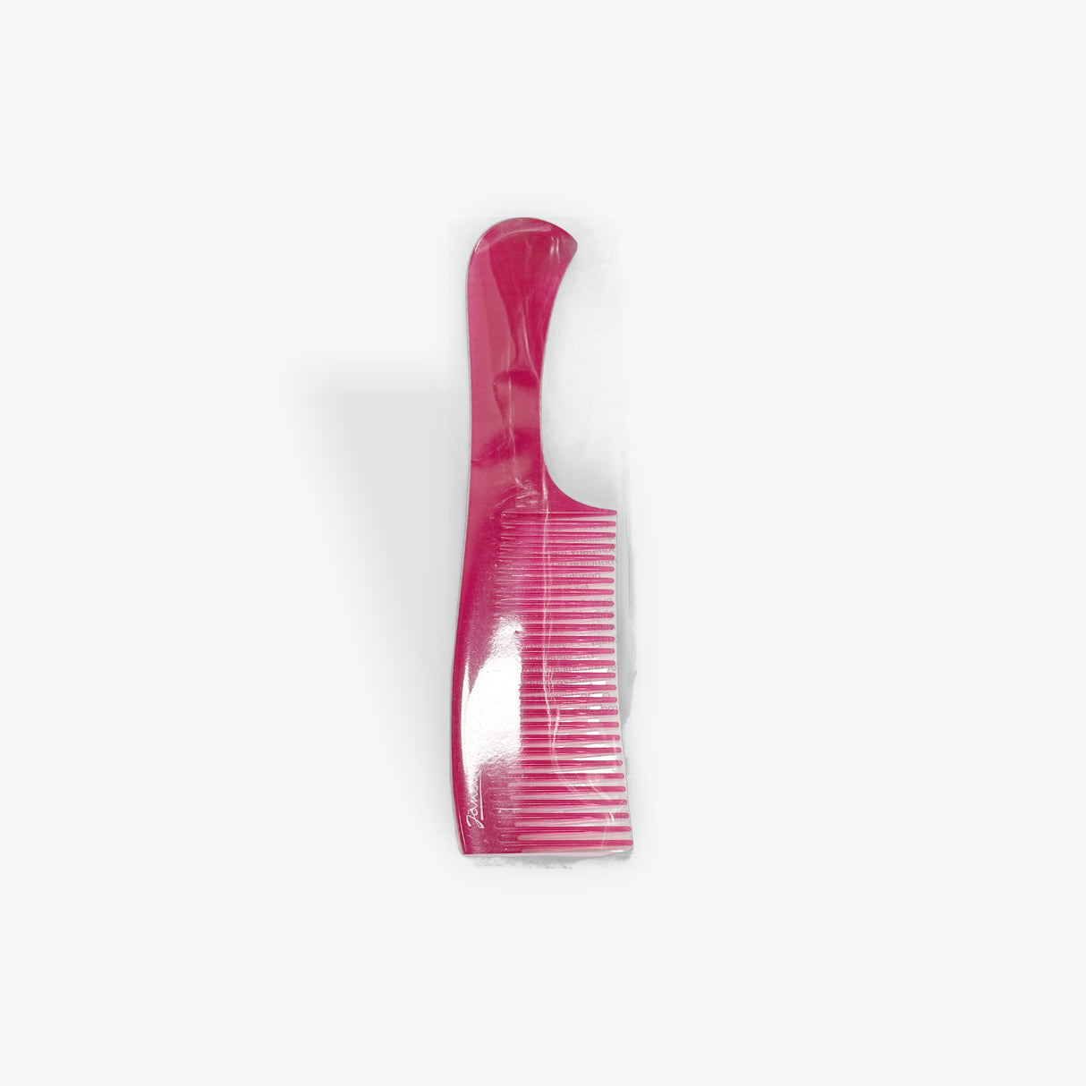 Janeke Pink Long Comb with Handle