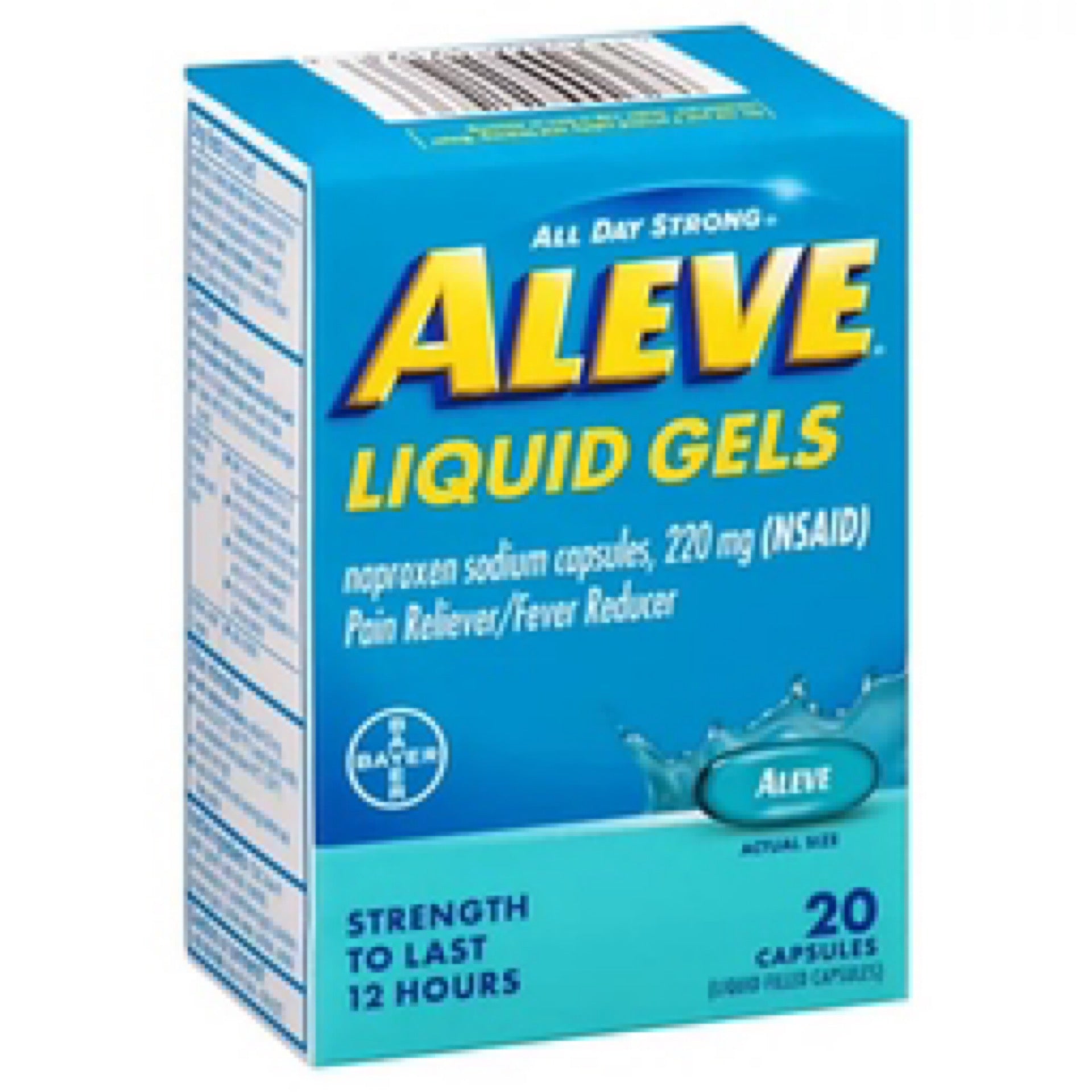 Aleve Liqui-Gels Easy Open Arthritis Cap 220 MG Naproxen Sodium Capsules, 20 Count