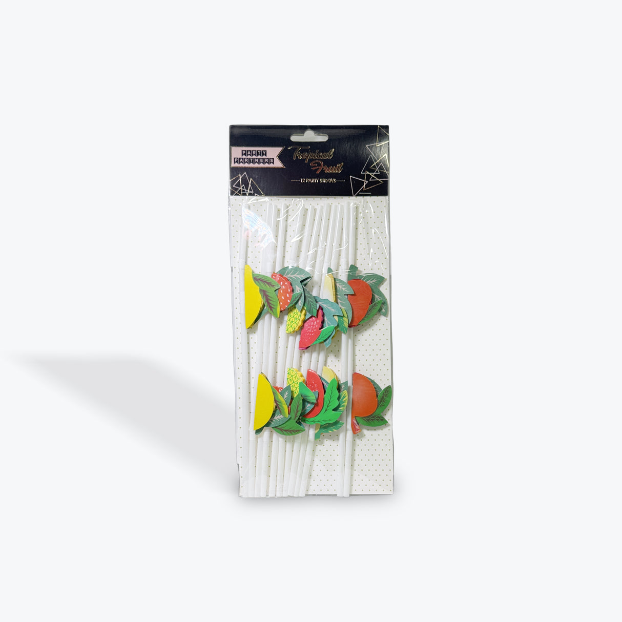 Party Partners Plastic Tropical Fruit Straws