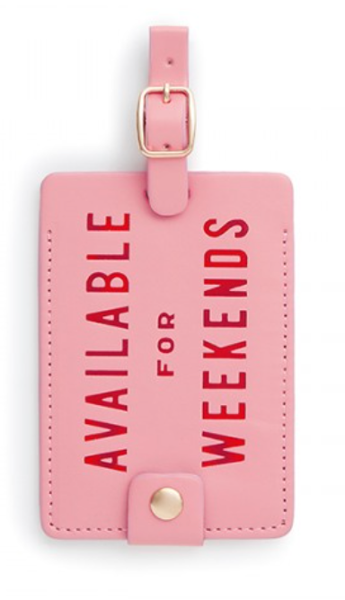 ban.do Luggage Tag "Available for Weekends"