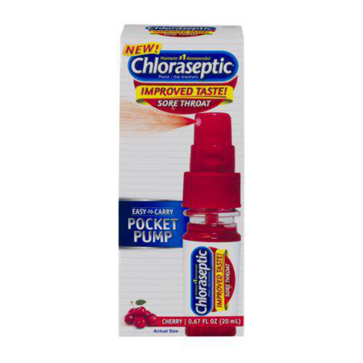 Chloraseptic Sore Throat Spray Travel Size Cherry Flavor