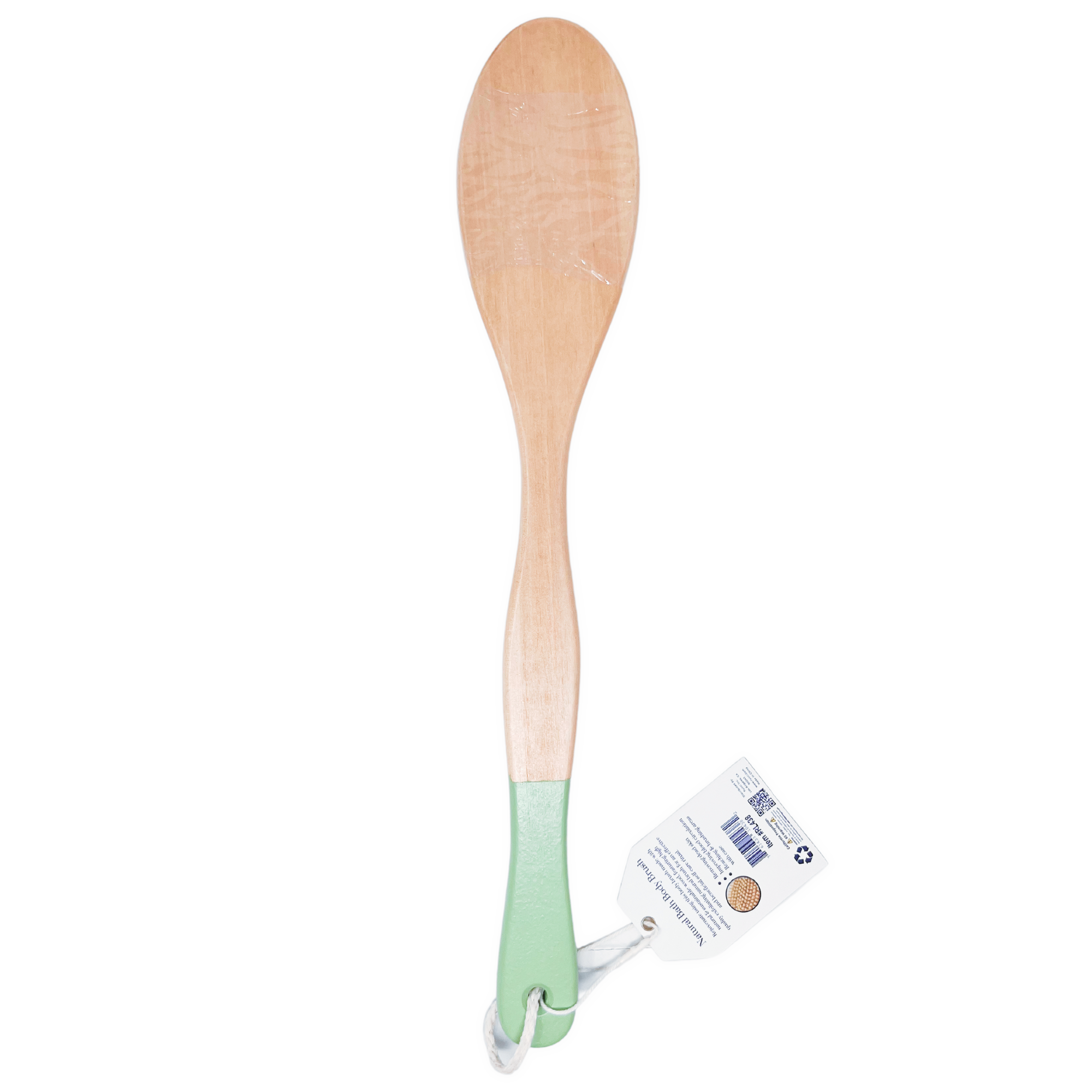 RL438 Bamboo Bath Brush: White