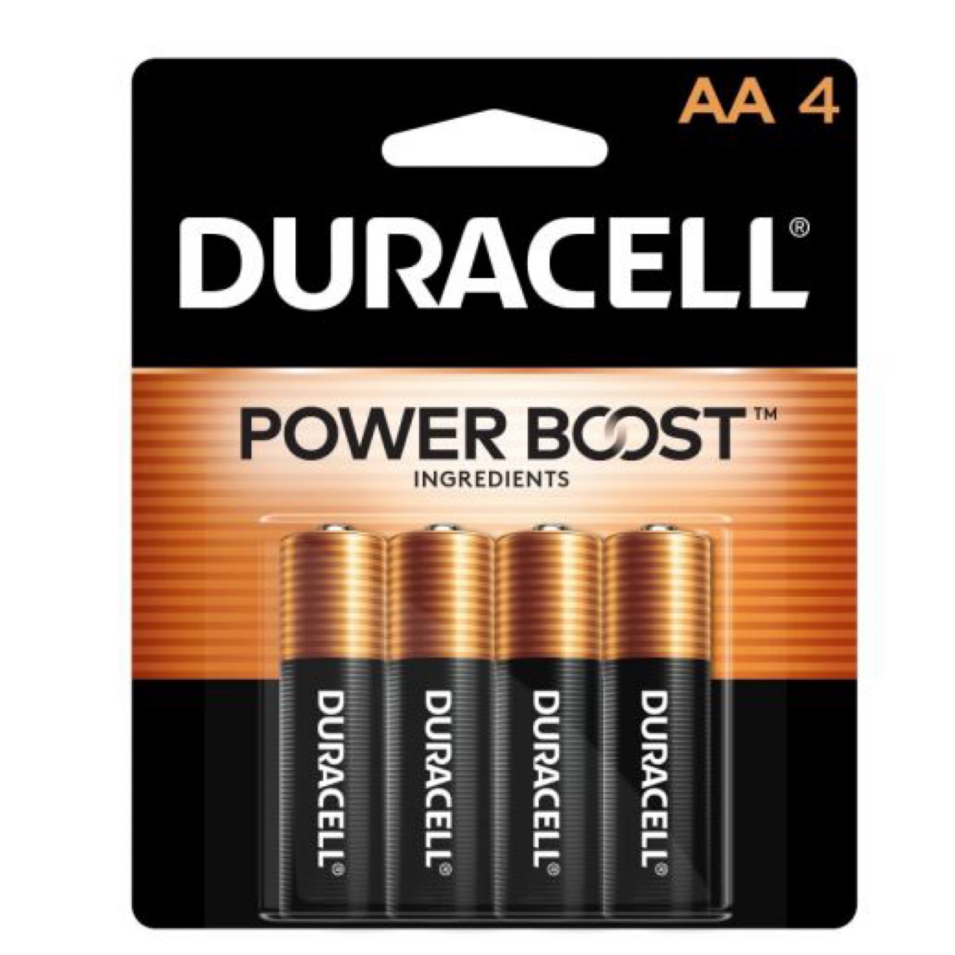 Duracell AA4 batteries
