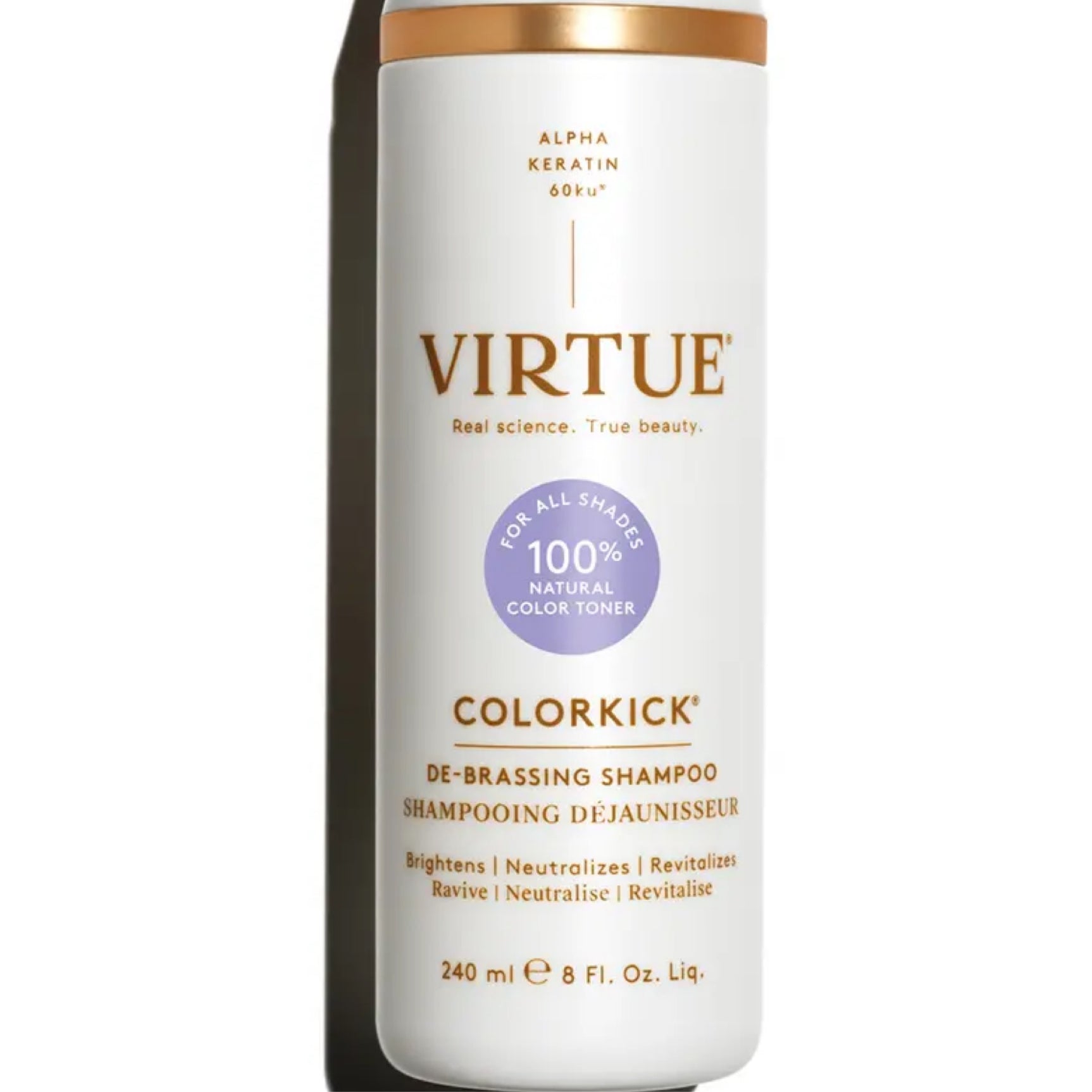 Virtue Colorkick de-brassing shampoo
