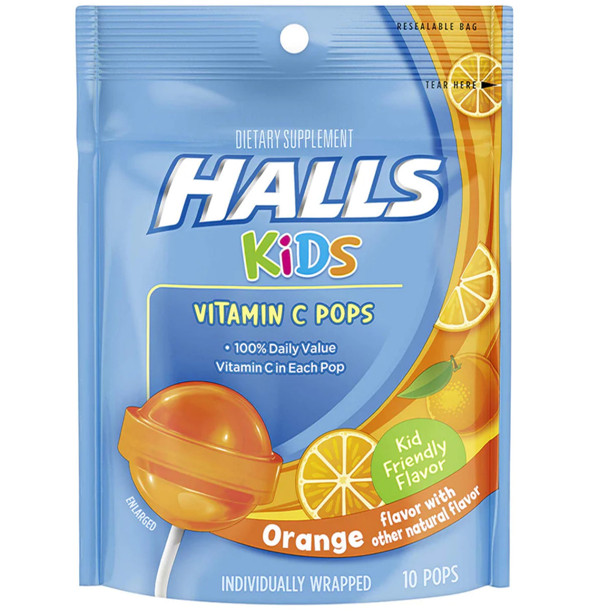 HALLS kids vitamin C