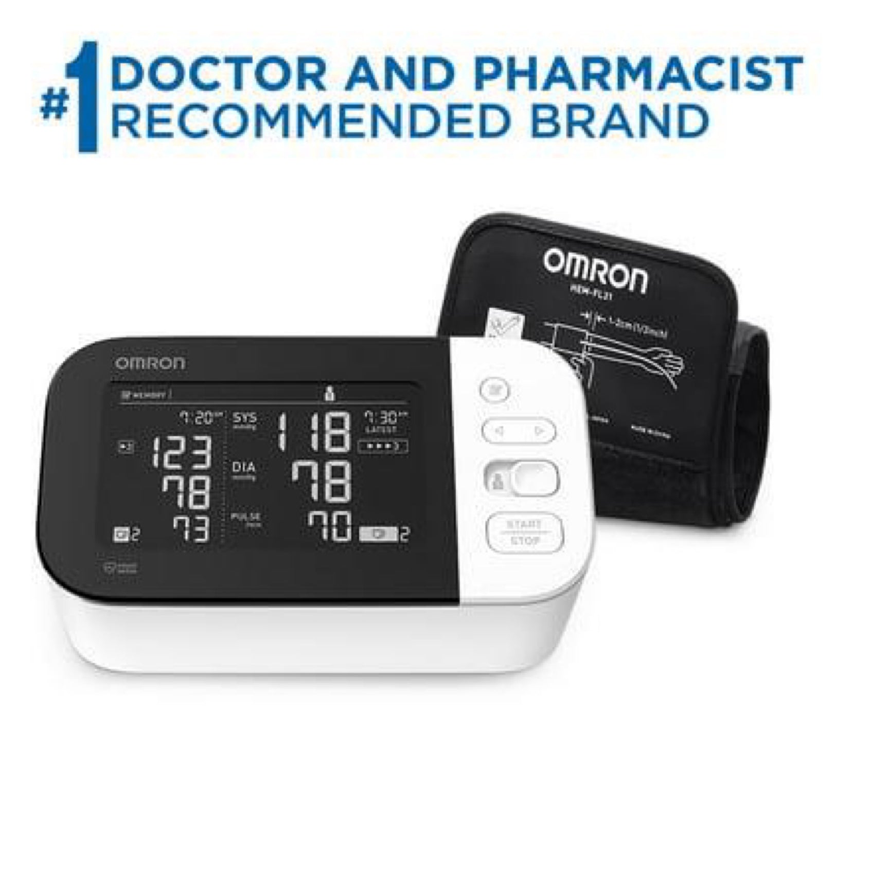 OMRON 10 Series® Wireless Upper Arm Blood Pressure Monitor - Image 2
